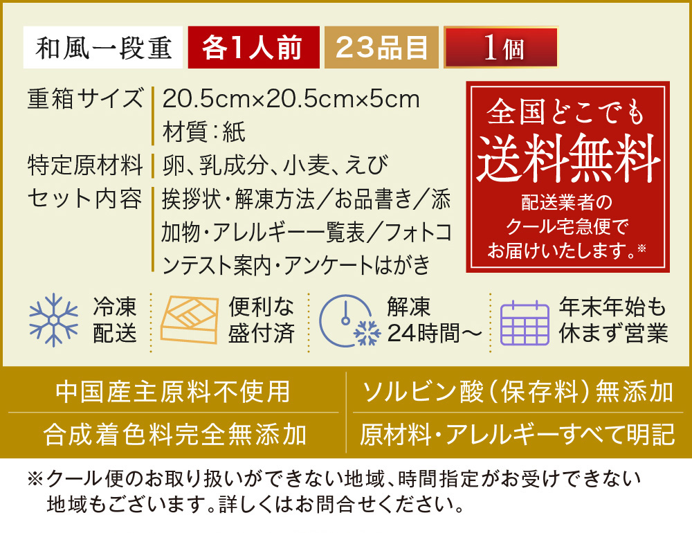 板前魂の煌 和風一段重おせち 1人前｜【板前魂本店】2023年 おせち料理